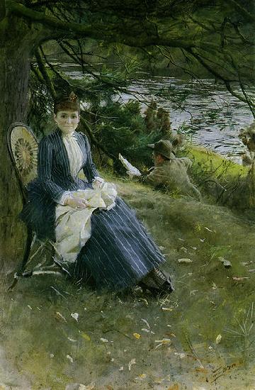 Anders Zorn In Scotland (Mrs. Symons)